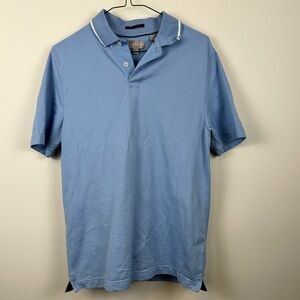 Ted Baker Mens Polo Short Sleeve Shirt Small Light Blue